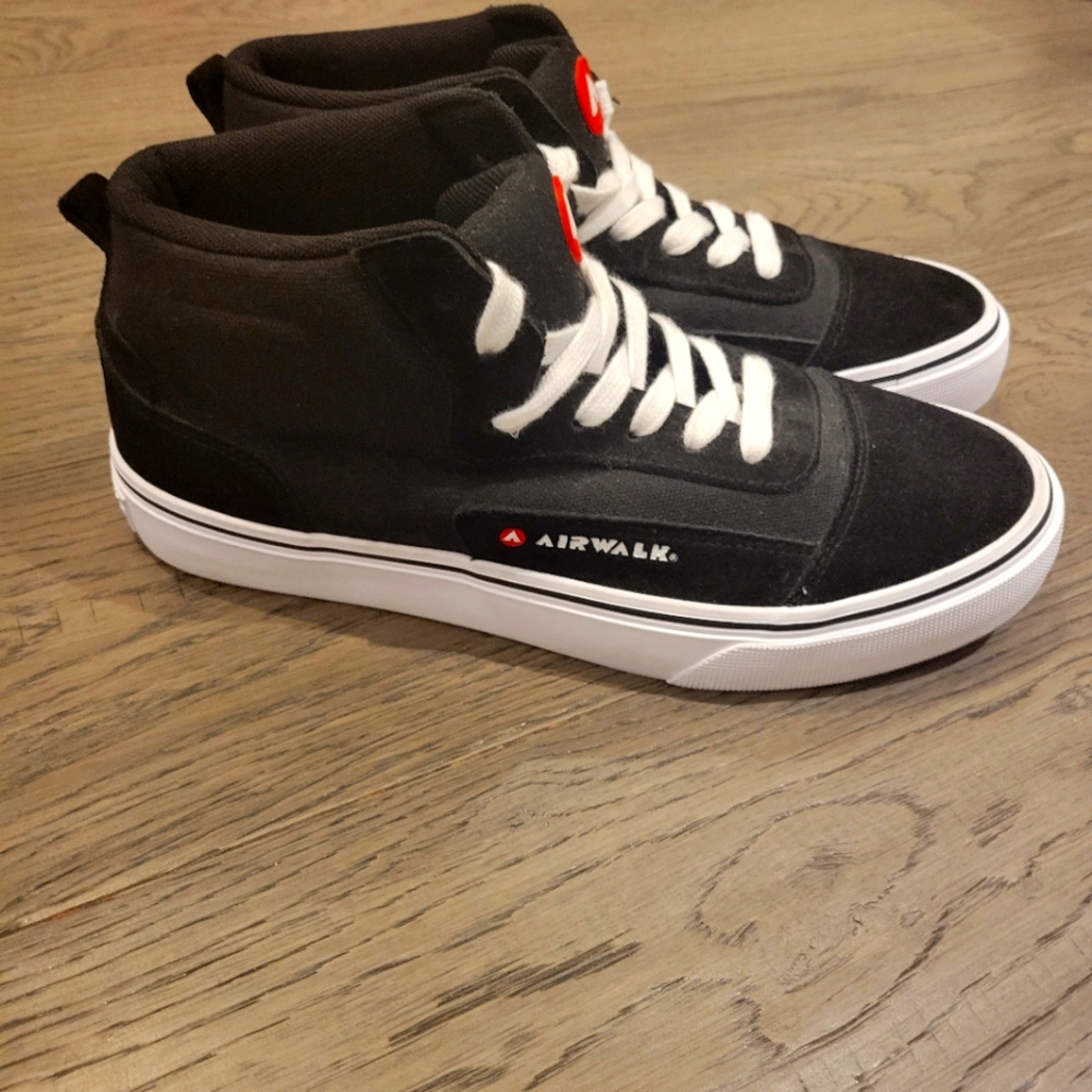 Black and White High-Top AIRWALK Sneakers